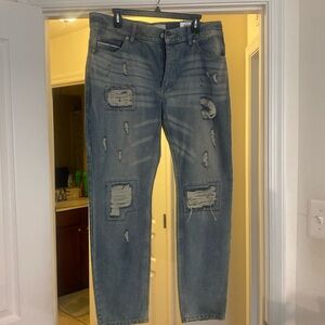 Mens Sun & Stone Distressed Jeans 36X30